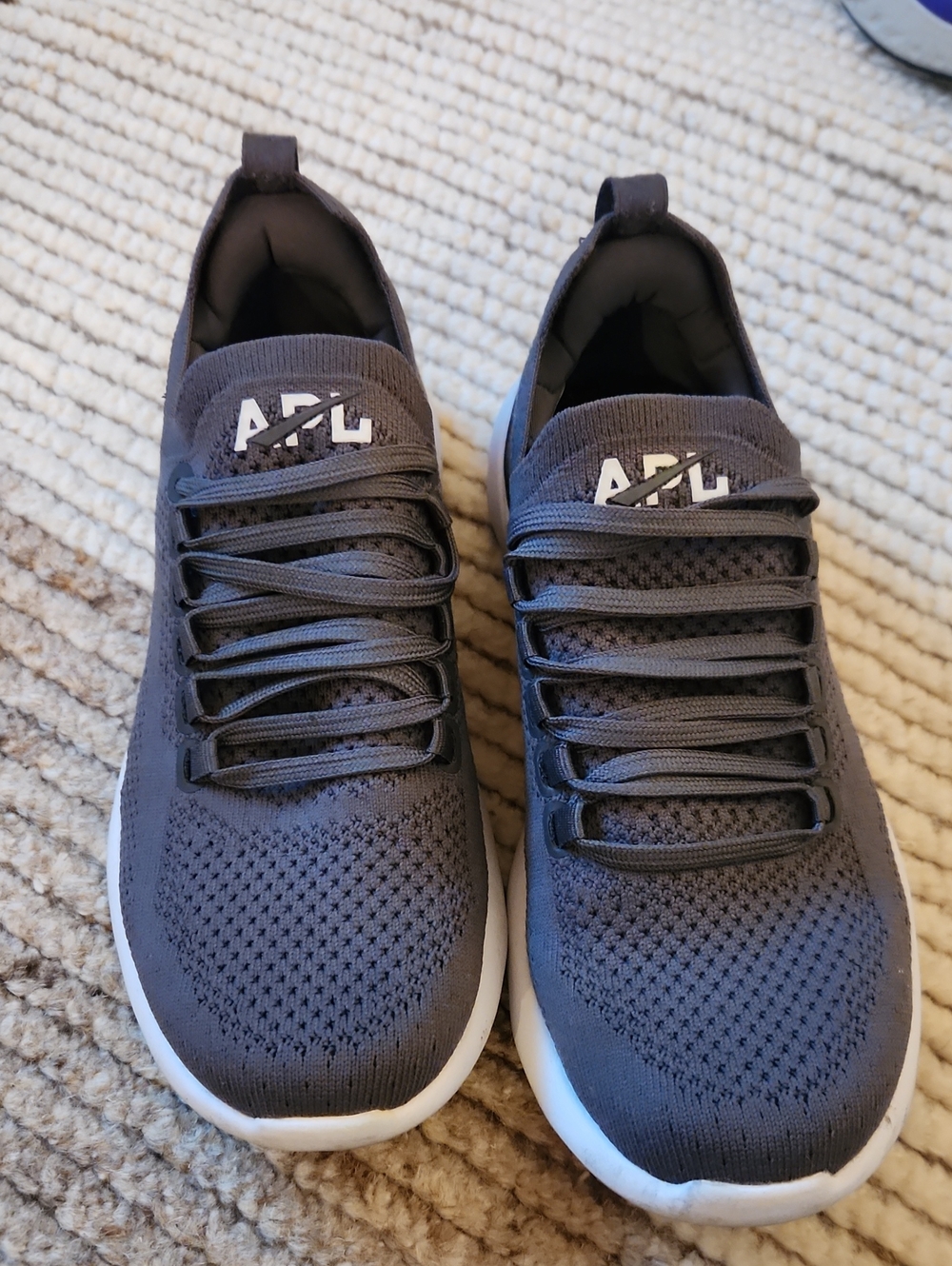 APL Women’s Knit Athletic Sneakers in Charcoal Gray